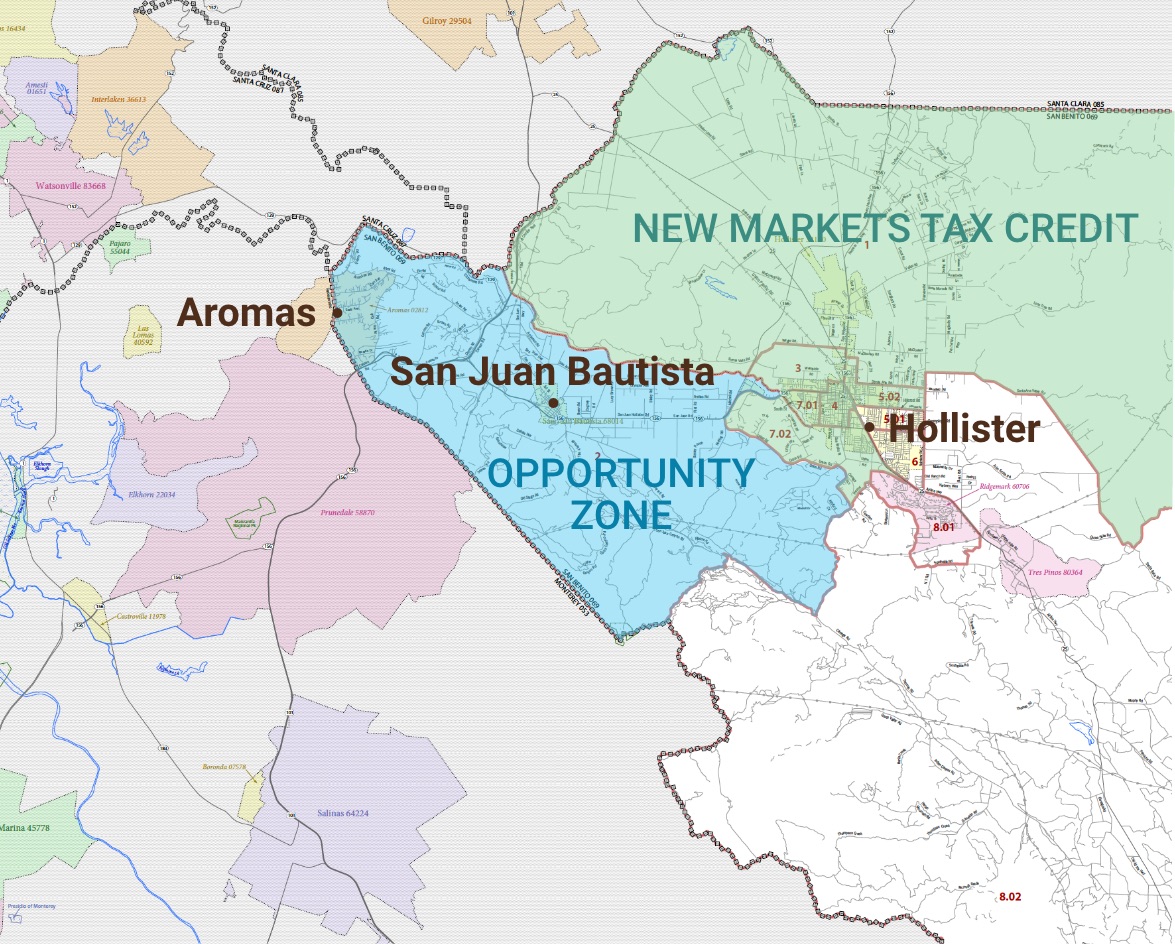 Tax Incentives Map - San Benito County